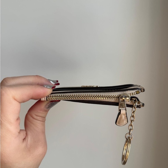 Coach Tan and Cream Canvas small wallet and card holder - Picture 3 of 8